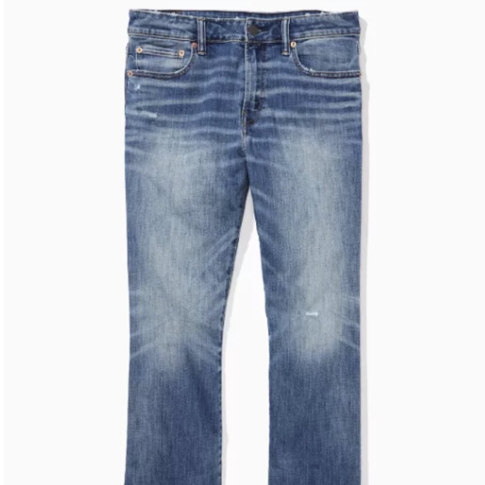 NWT AE AirFlex+ Distressed Original Bootcut Jean